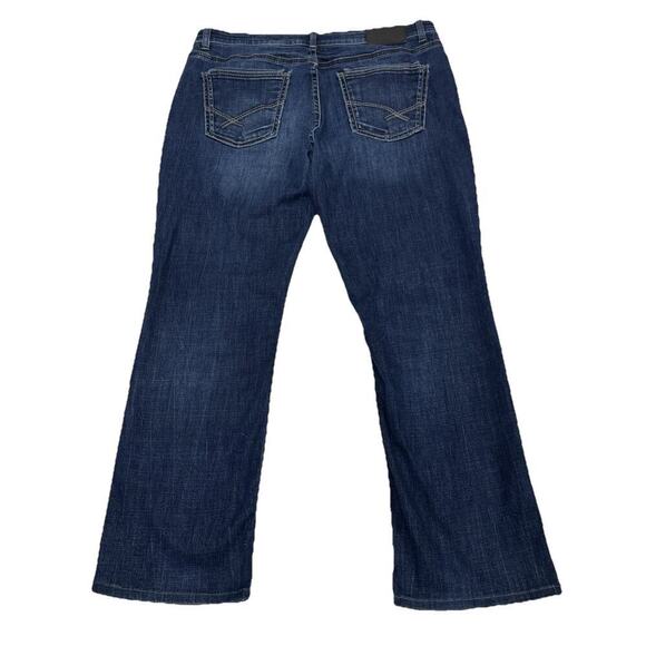 BKE Derek Jeans Mens Size 36X29 Blue Denim Relaxed Straight Stretch Whiskered - Picture 2 of 15